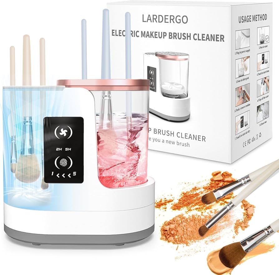 GlowVia™ 2-in-1 Brush Cleaner & Dryer.