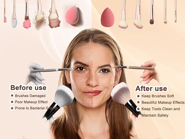 GlowVia™ 2-in-1 Brush Cleaner & Dryer.